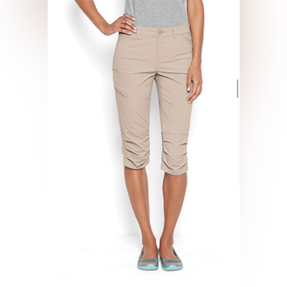 Orvis Quick Dry Capris Tan size 8